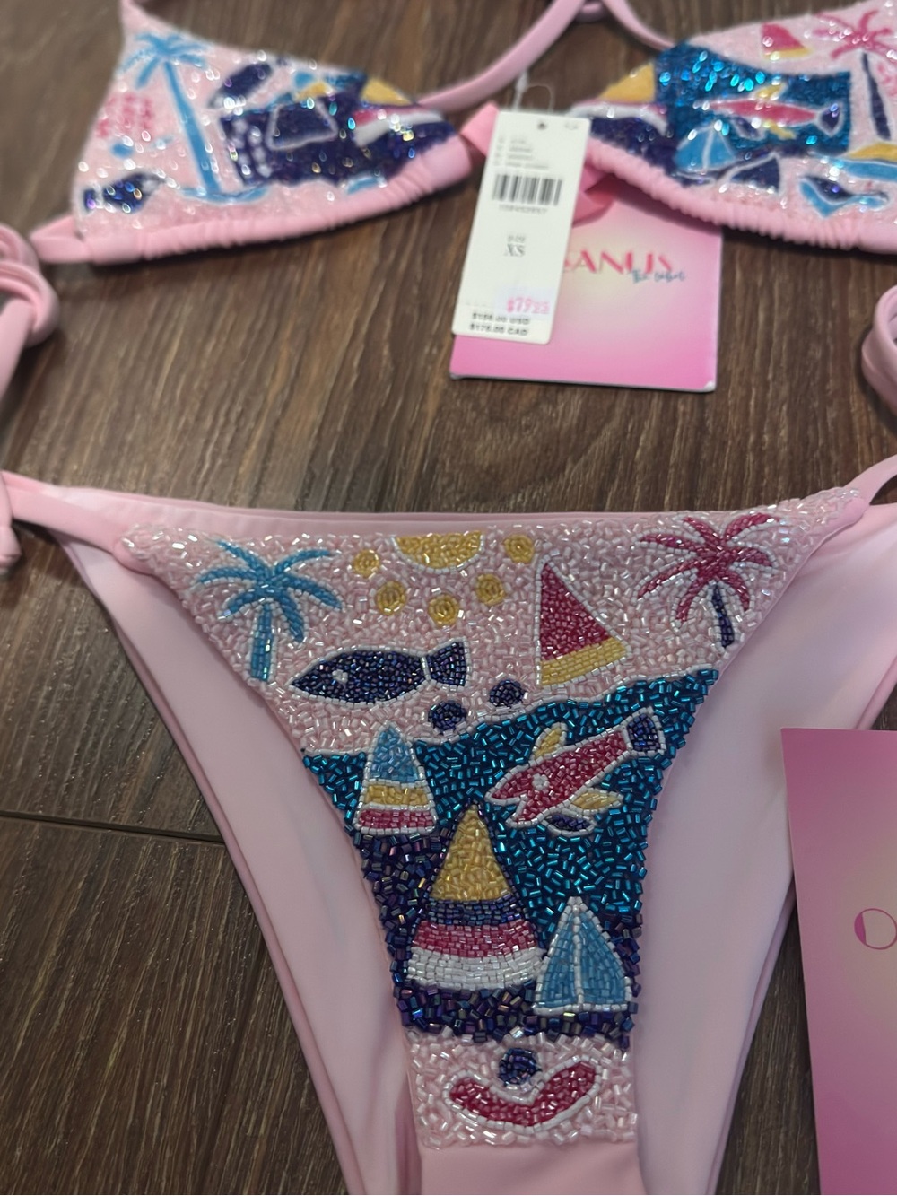 Oceanus x Anthropologie Lume Swell
Bikini | Pink Sailboat | XS | NWT